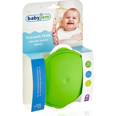 BabyJem Vakumlu Mama Tabağı, Mavi
