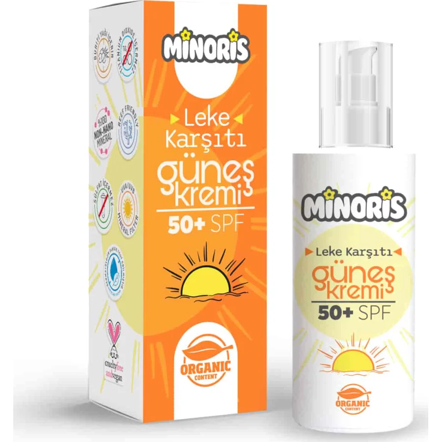 Minoris Organik Leke Karşıtı Güneş Kremi, 150 ml