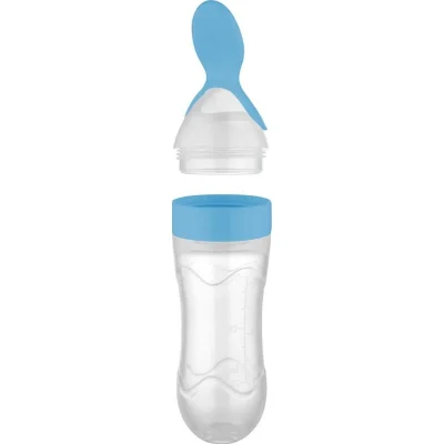 BabyJem Sıkmalı Kaşık, Mavi