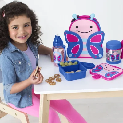 Skip Hop Zoo Paslanmaz Çelik Termos, 325 ml, Kelebek