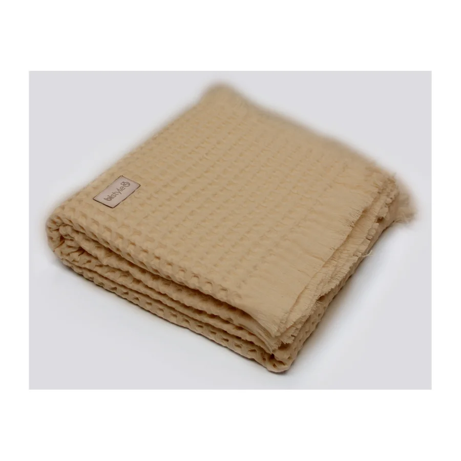 Bistyle Style Baby Pike Battaniye, 110x110 cm,  Bej
