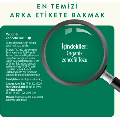 Wefood Organik Zencefil Tozu, 45 g