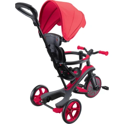 Globber Explorer 4in1 Trike Bisiklet, Kırmızı