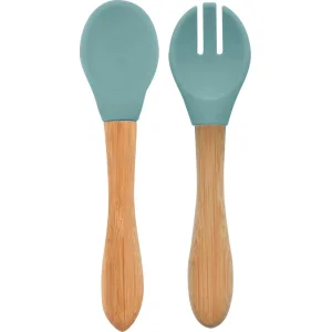 OiOi Mama Kaşığı ve Çatal Seti, Aqua Green
