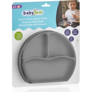 BabyJem Silikon Tabak, Gri