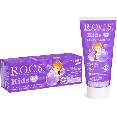 R.O.C.S. Kids Diş Macunu, 35 ml, Sakız