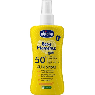 Chicco Baby Moments Sun Güneş Sprey, SPF 50+, 150 ml, + After Sun Hediye