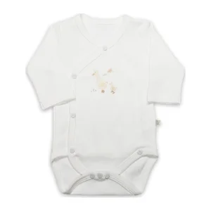 Bistyle Welcome Baby Duck Uzun Kol Kruvaze Badi, Sarı