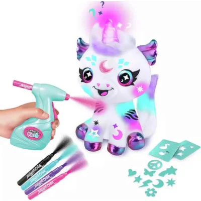Airbrush Plush Cosmic Unicorn