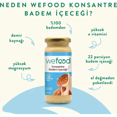 Wefood Organik Badem Sütü Konsantresi, 240 g