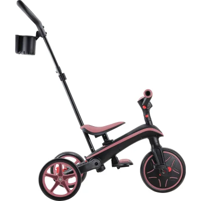 Globber Explorer 4in1 Katlanabilir Bisiklet, Koyu Pastel Pembe