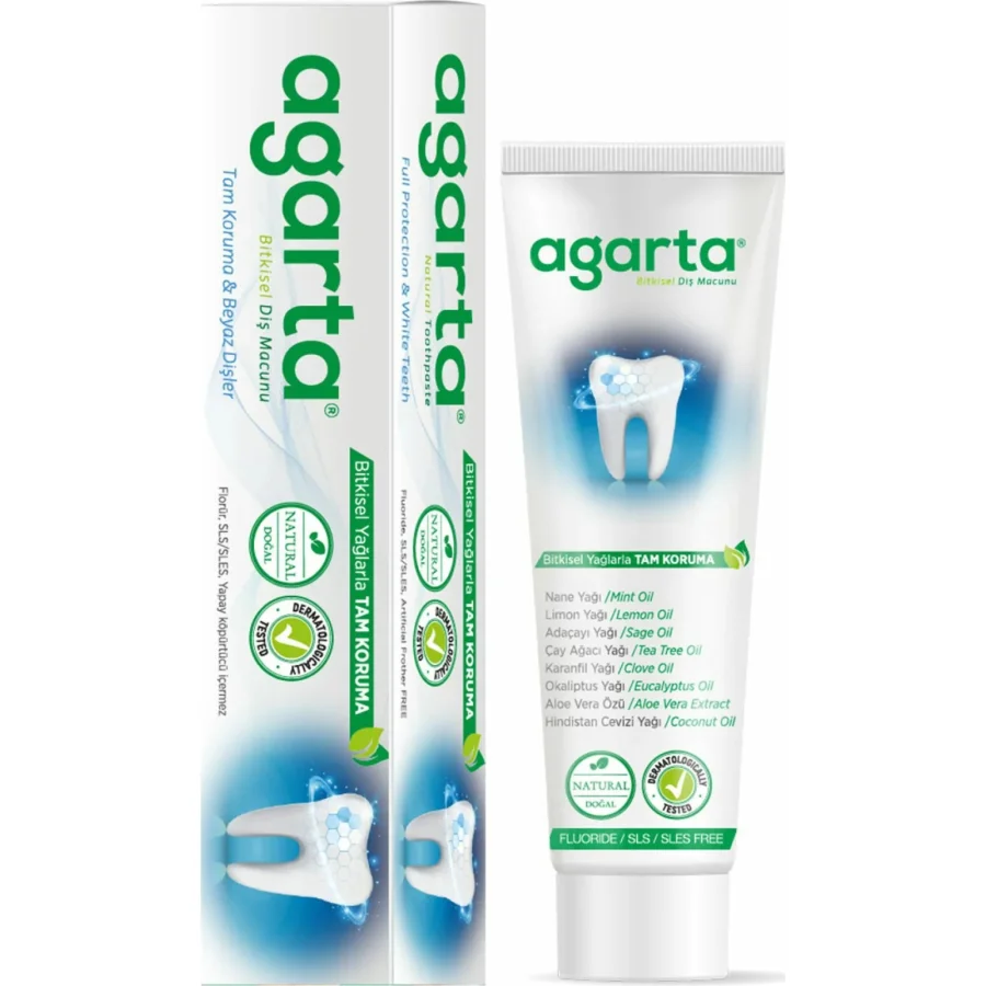Agarta Doğal Diş Macunu, 100 ml, Bitki Özlü