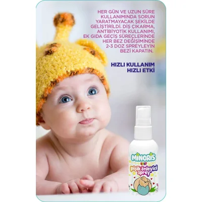 Minoris Baby Organik Pişik Önleyici Sprey, 100 ml