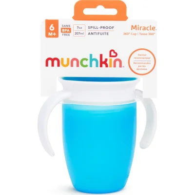 Munchkin Mucize 360° Alıştırma Bardağı 6 Ay+, 207 ml, Mavi