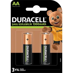 Duracell Şarj Edilebilir Pil AA, 2'li, mAh