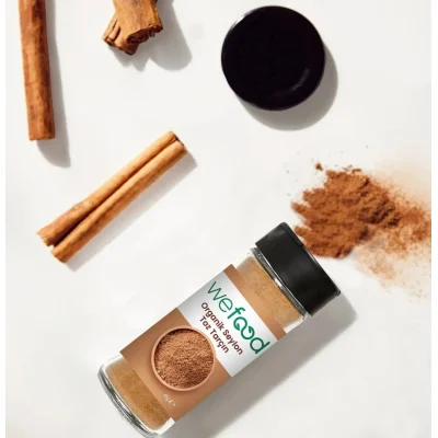Wefood Organik Seylon Tarçın Tozu, 45 g