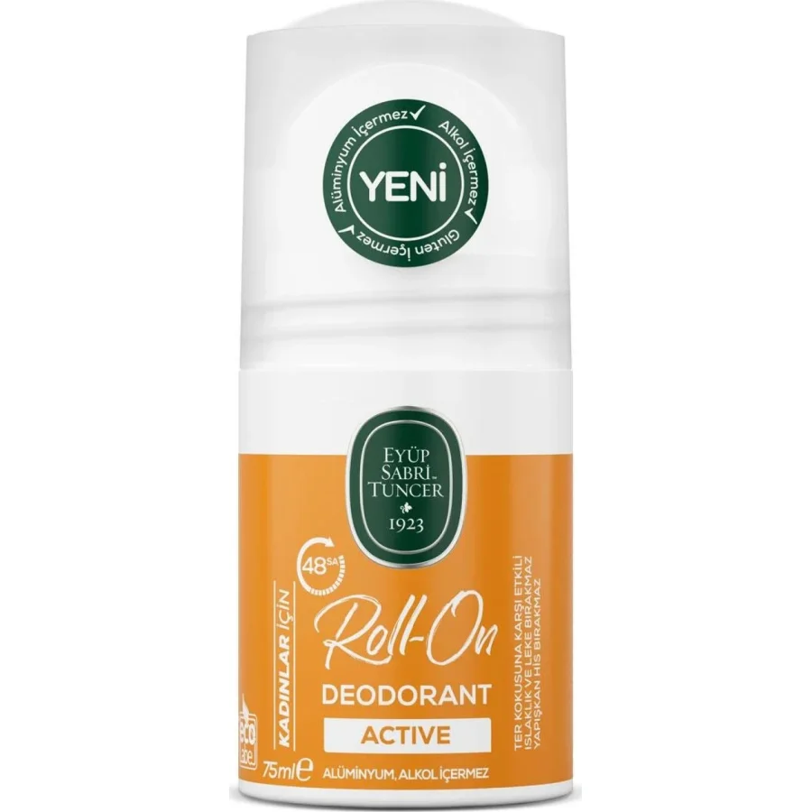 Eyüp Sabri Tuncer Kadın Roll On Deodorant, 75 ml, Active