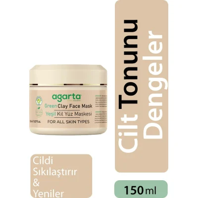 Agarta Yeşil Kil Yüz Maskesi, 150 ml