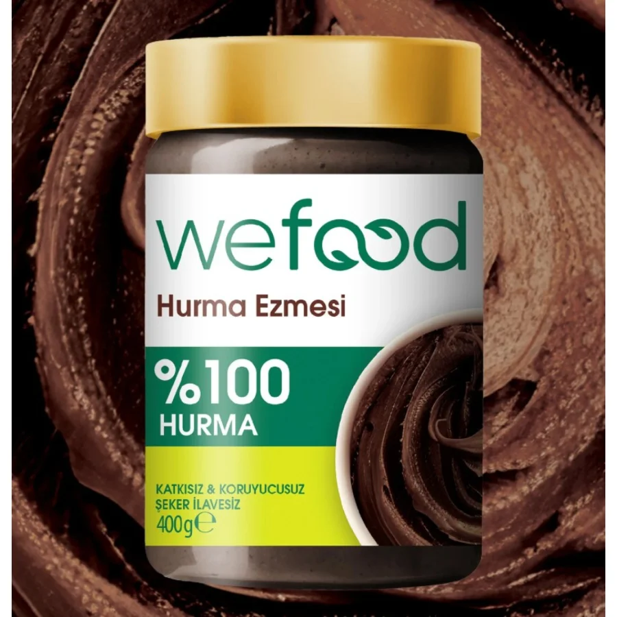 Wefood Hurma Ezmesi,  %100 Sade,400 g