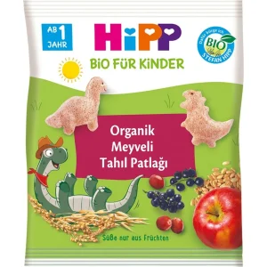 Hipp Organik Meyveli Tahıl Patlağı, 30 g