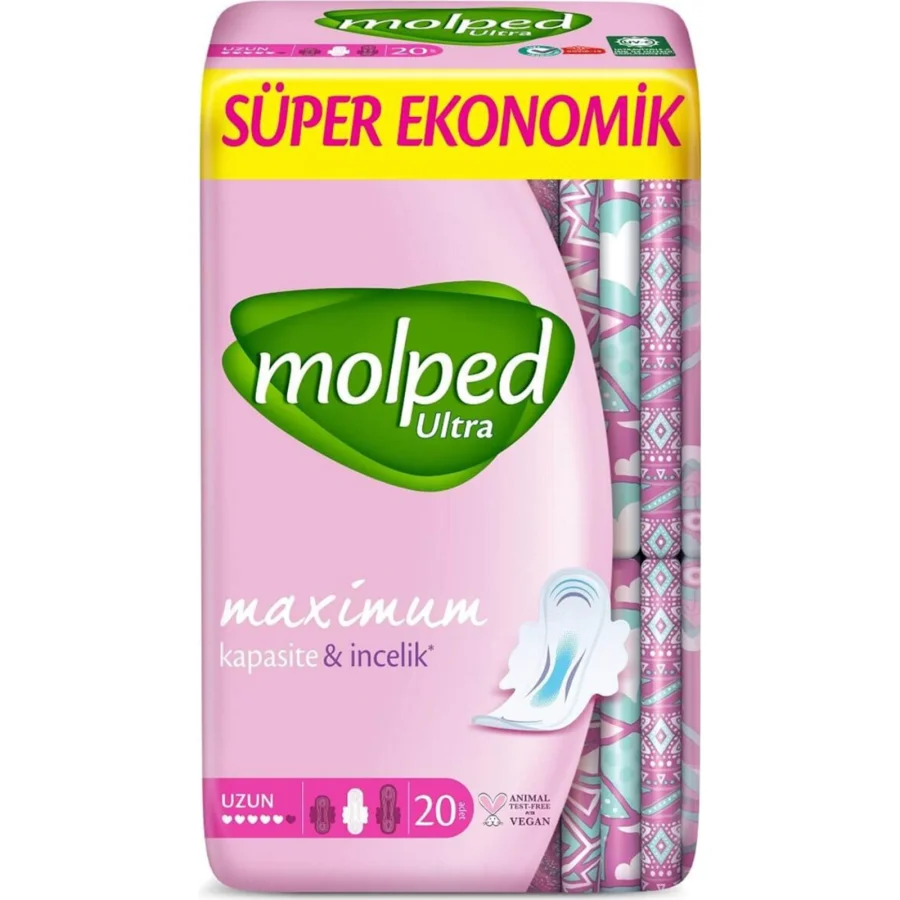 Molped Ultra Anatomik Uzun Ped Süper Eko, 20 Adet