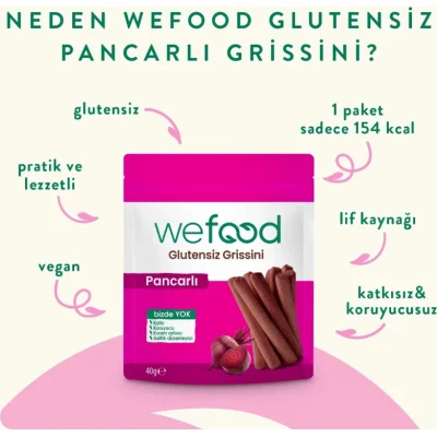 Wefood Kids Organik Pancarlı Grissini, 40 g