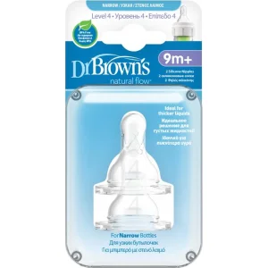 Dr.Brown's Dar Ağız 4.Evre Silikon Biberon Emziği, 2'li