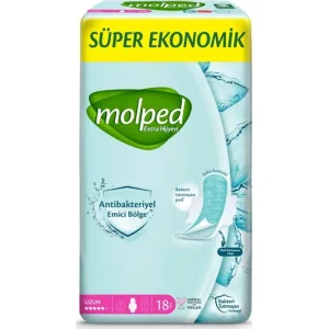 Molped Extra Hijyen Uzun Ped Süper Eko, 18 Adet