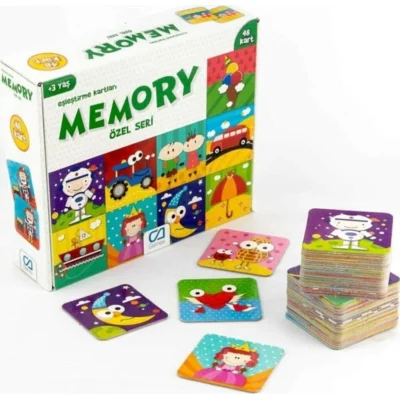 Games Memory Eşleştirme Kartları, Özel Seri, 48 Kart