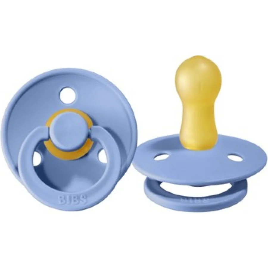 Bibs Colour Kauçuk Emzik, 0-6 Ay, Sky Blue