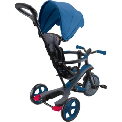 Globber Explorer 4in1 Trike Bisiklet, Kraliyet Mavisi