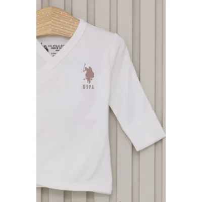 U.S Polo Bebek Hastane Çıkışı, 5 Parça, Krem