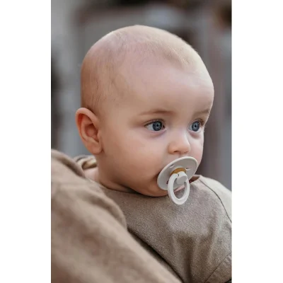 Bibs Colour Kauçuk Emzik, 0-6 Ay, Ivory