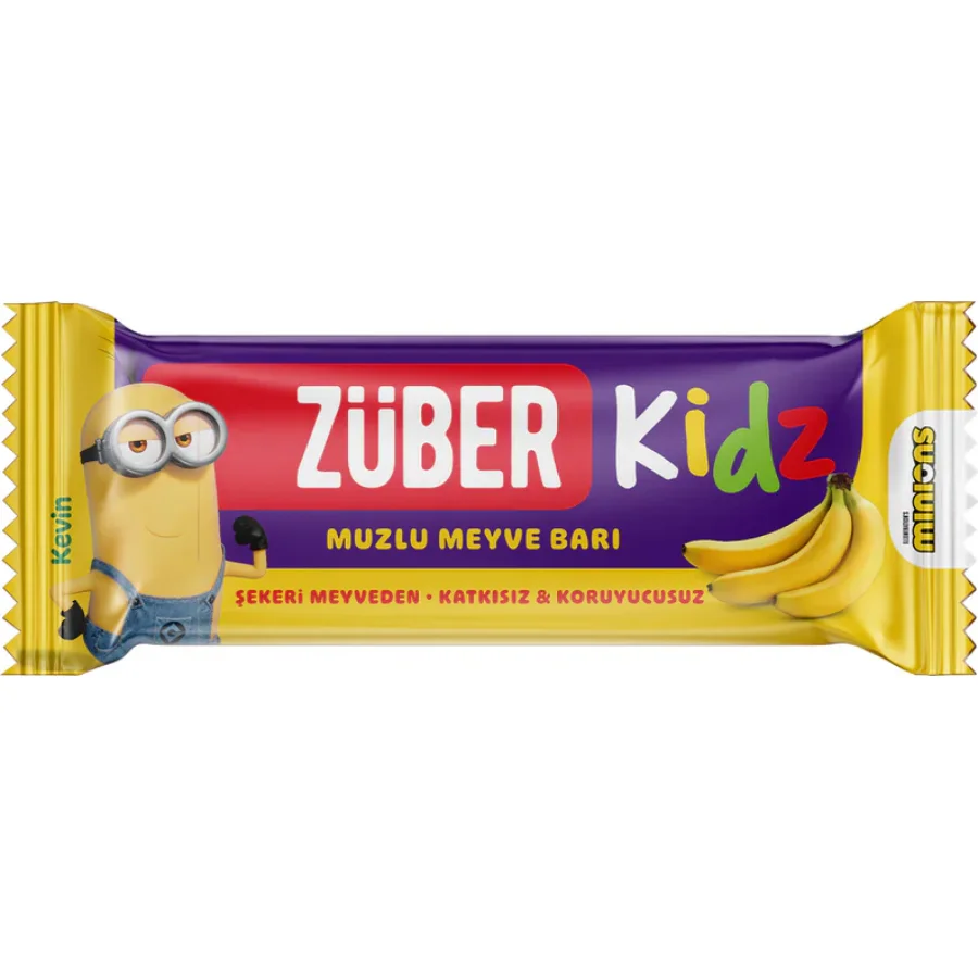 Züber Kidz Meyve Barı, 25 g, Muz