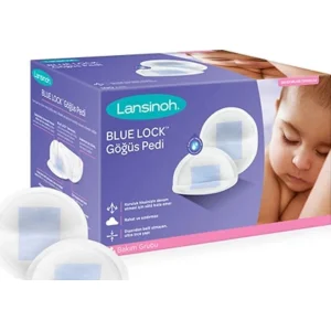 Lansinoh Blue Lock Göğüs Pedi, 60'lı