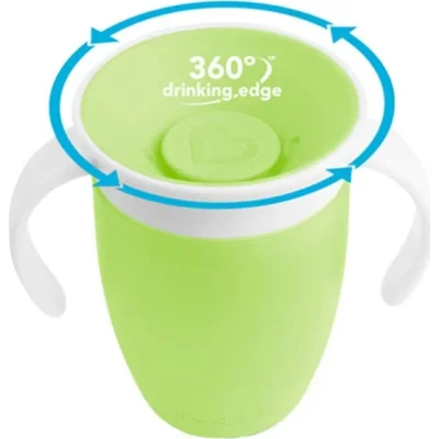 Munchkin Mucize 360° Alıştırma Bardağı 6 Ay+, 207 ml, Yeşil