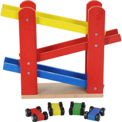 Play Wood Ahşap Yarış Arabalı Oyun Rampası