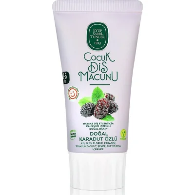 Eyüp Sabri Tuncer Doğal Karadut Özlü Diş Macunu, 2-6 Yaş, 60 ml