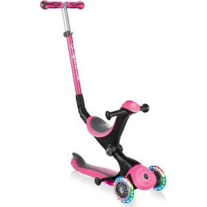 Globber Go Up Deluxe Scooter, Işıklı, Pembe
