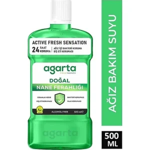 Agarta Doğal Ağız Bakım Suyu, 500 ml, Nane Özlü