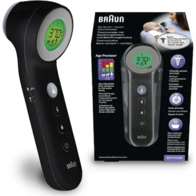 Braun BNT400 Temassız Alından Ateş Ölçer, Siyah