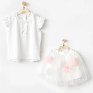 Andywawa Petit Love Bebek Takım, 2'li, Ekru
