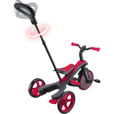 Globber Explorer 4in1 Trike Bisiklet, Kırmızı