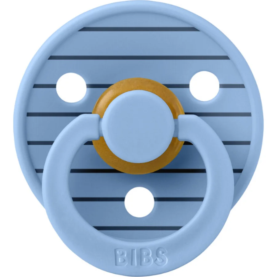Bibs Studio Colour Pin Kauçuk Emzik, 0-6 Ay, Sky Blue