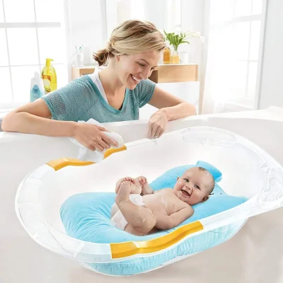 BabyJem Köpüklü Bebek Banyo Yatağı, Mavi