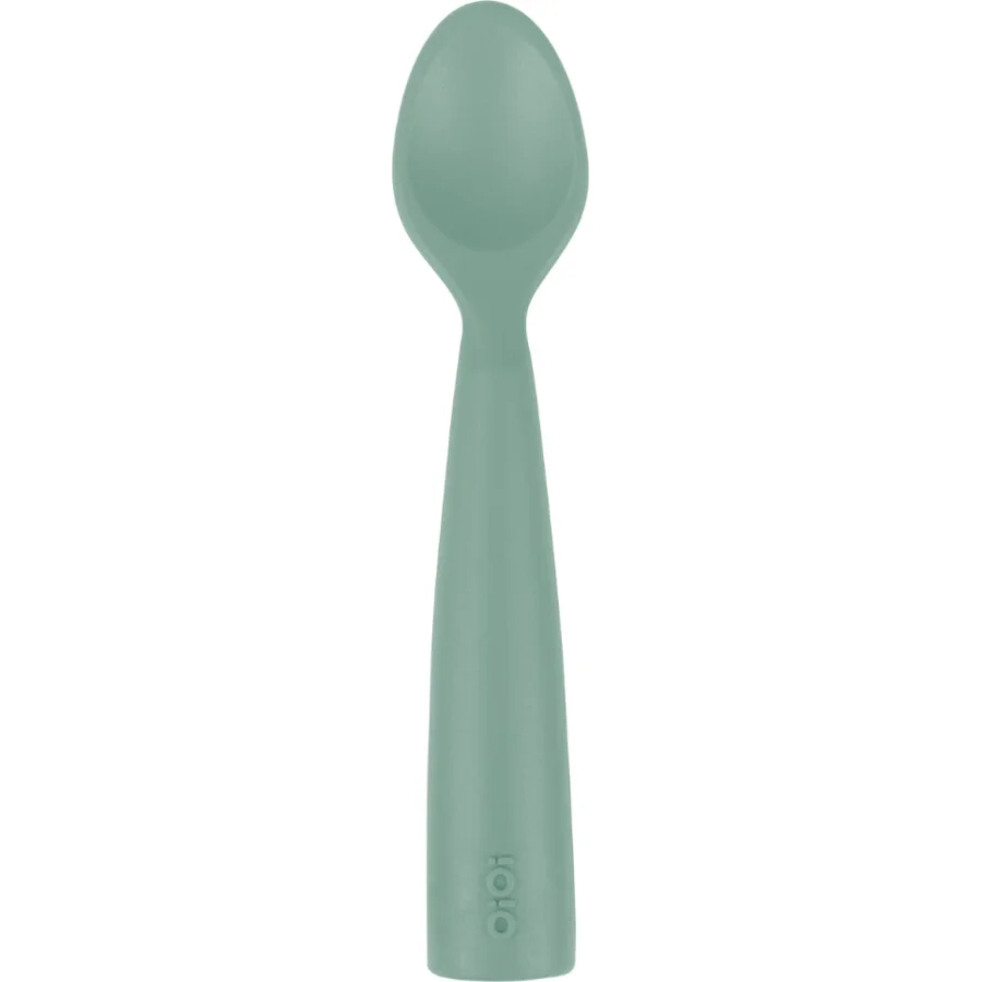 OiOi Nam Nam Silikon Mama Kaşığı, River Green