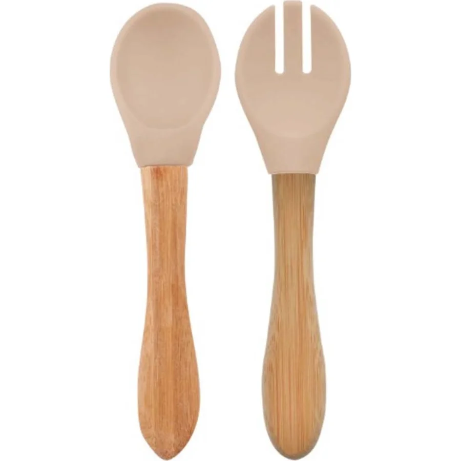 OiOi Mama Kaşığı ve Çatal Seti, Bubble Beige