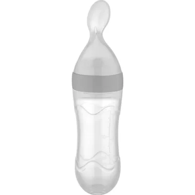 BabyJem Sıkmalı Kaşık, Gri