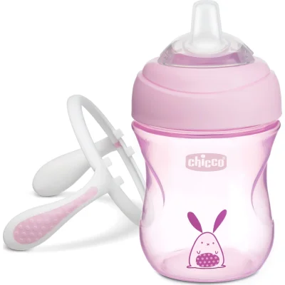 Chicco Yumuşak Uçlu Geçiş Bardağı, 4 Ay+, Erkek