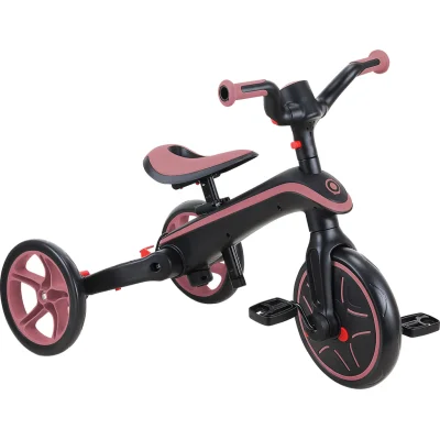 Globber Explorer 4in1 Katlanabilir Bisiklet, Koyu Pastel Pembe